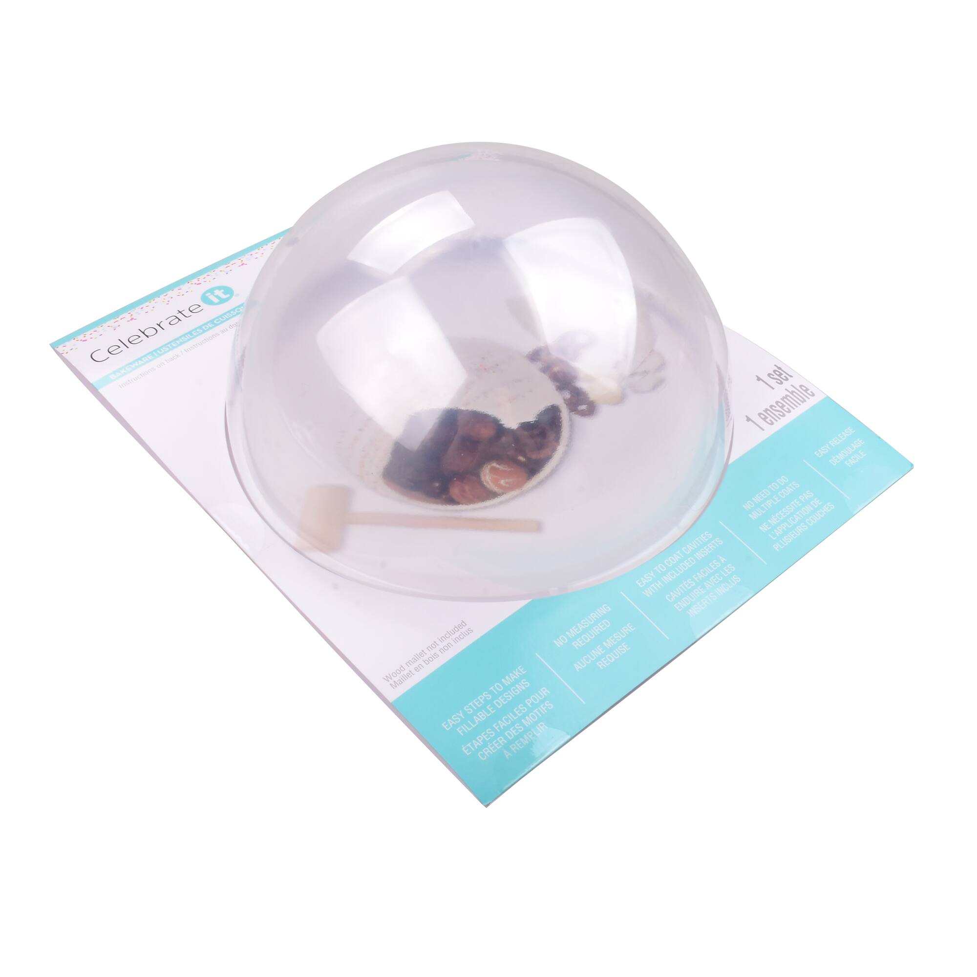 12 Pack: Large Sphere Breakable 3-Part Mold by Celebrate It™